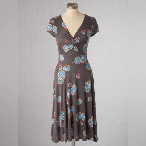BODEN Seville‎ Front Knot Midi Dress - Picture 2 of 5